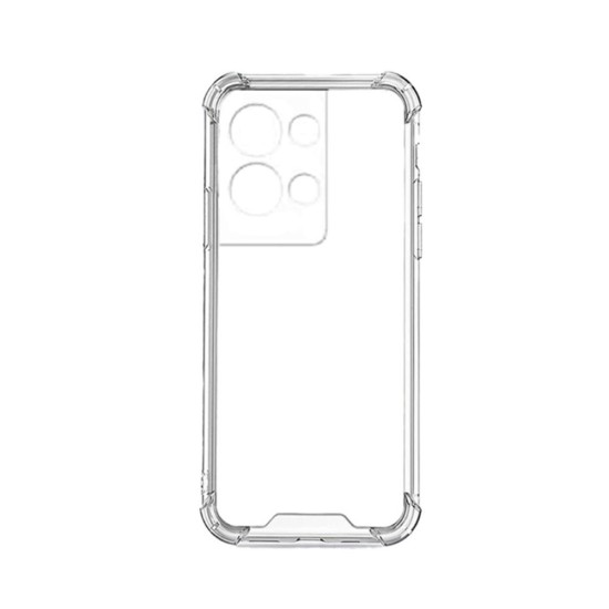 Silicone Hard Corners Case for Oppo Reno8 Pro Transparent